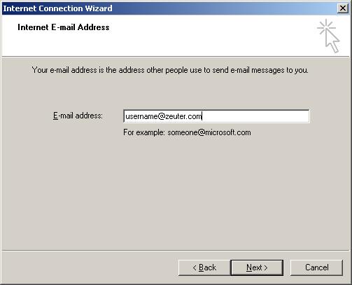 Outlook Express - Email Account Name