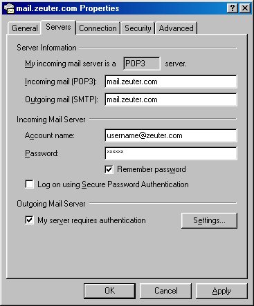 Outlook Express - Email Account Name